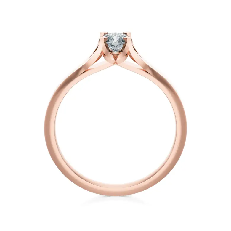 Pierścionek z diamentem różowe złoto AJPZ_106